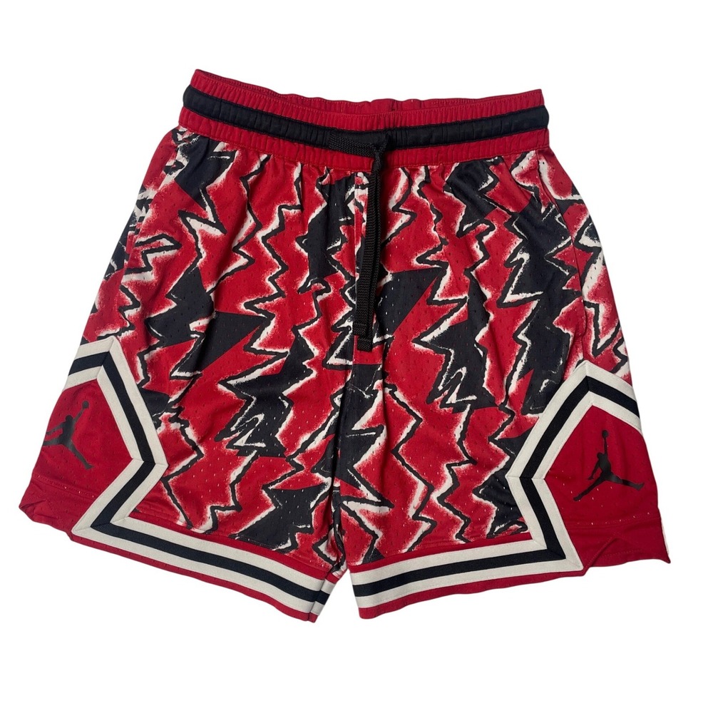 Air Jordan Dri Fit‎ Breakfast Club Red Black Diamond Shorts Men's Medium